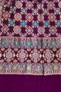 Exquisite Purple Banarasi Bandhani Georgette Dupatta - Luxurion World