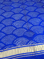 Blue Bandhani Pure Gajji Silk Dupatta - Luxurion World