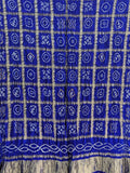 Blue Bandhani Pure Gajji Silk Dupatta - Luxurion World