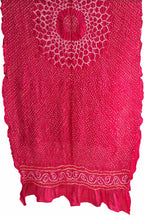 Pink Bandhani Pure Gajji Silk Dupatta - Luxurion World