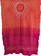 Multicolor Bandhani Pure Gajji Silk Dupatta - Luxurion World
