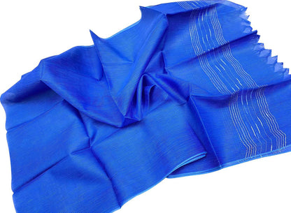 Get the Best Blue Bhagalpur Tussar Silk Dupatta Online - Shop Now! - Luxurion World