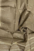 Get Elegant and Luxurious Grey Bhagalpur Tussar Silk Dupatta - Shop Now! - Luxurion World