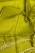 Get the Best Green Bhagalpur Tussar Silk Dupatta - Shop Now! - Luxurion World