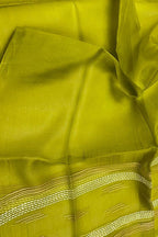 Get the Best Green Bhagalpur Tussar Silk Dupatta - Shop Now! - Luxurion World