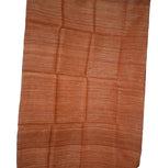 Orange Bhagalpur Tussar Ghicha Silk Dupatta - Luxurion World