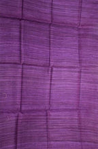Purple Bhagalpur Tussar Ghicha Silk Dupatta - Luxurion World