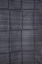 Black Bhagalpur Tussar Ghicha Silk Dupatta - Luxurion World