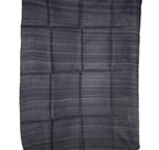 Black Bhagalpur Tussar Ghicha Silk Dupatta - Luxurion World