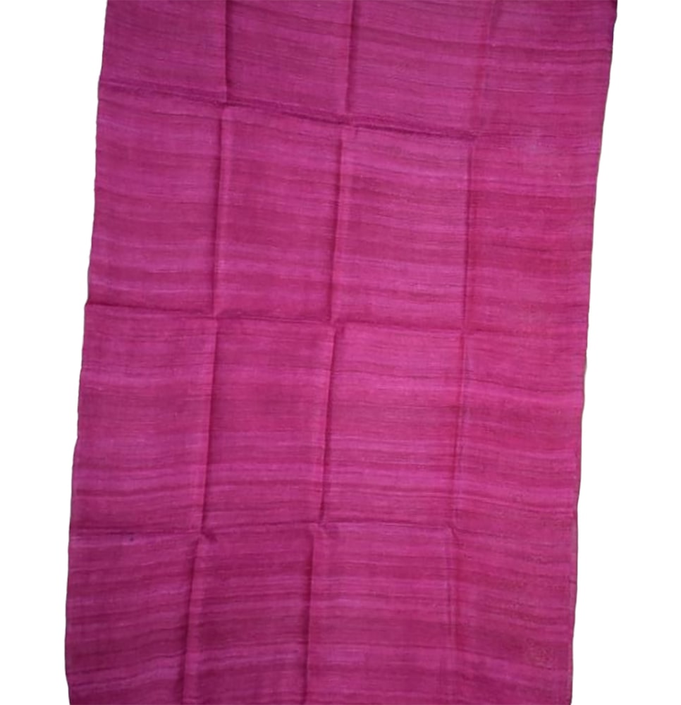 Pink Bhagalpur Tussar Ghicha Silk Dupatta - Luxurion World
