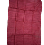 Red Bhagalpur Tussar Ghicha Silk Dupatta - Luxurion World