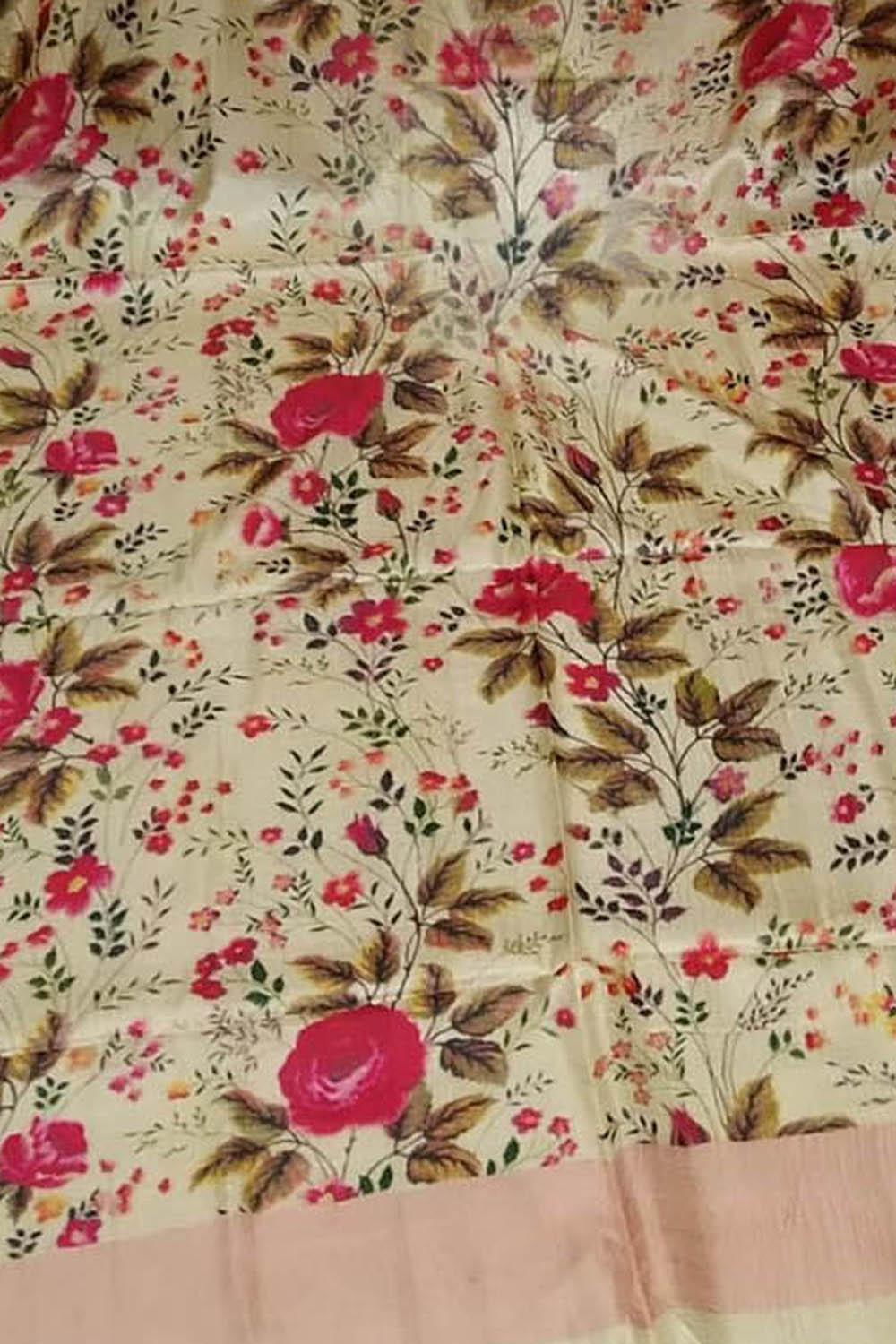 Elegant Pastel Pure Tussar Moonga Digital Printed Bhagalpur Dupatta - Luxurion World