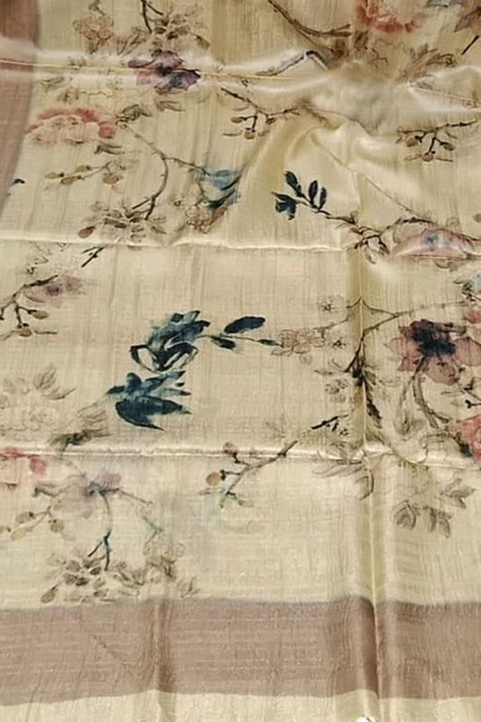 Pastel Moonga Dupatta: Ethereal Elegance in Digital Prints - Luxurion World