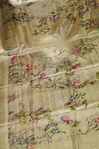 Elegant Pastel Pure Tussar Moonga Digital Printed Bhagalpur Dupatta - Luxurion World