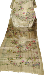 Elegant Pastel Pure Tussar Moonga Digital Printed Bhagalpur Dupatta - Luxurion World