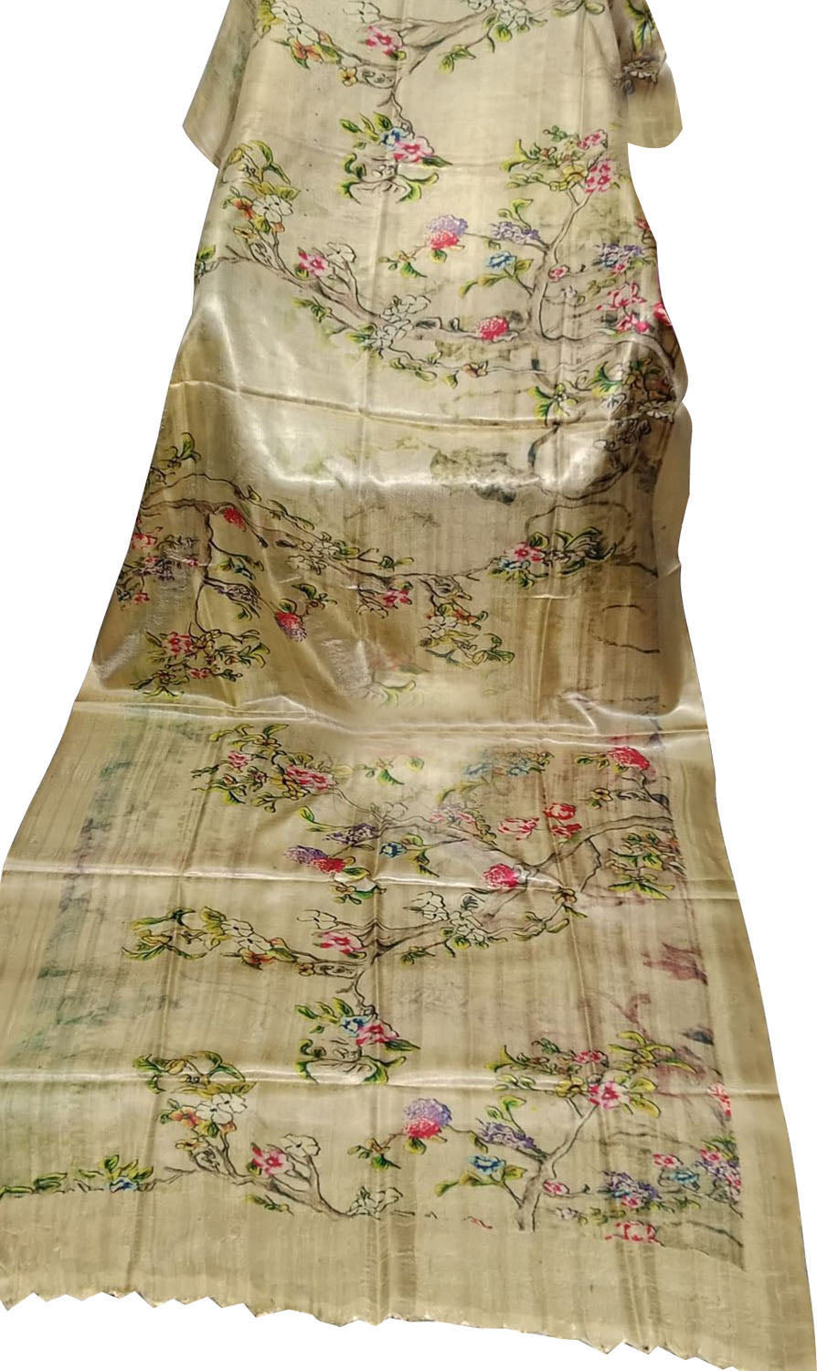 Elegant Pastel Pure Tussar Moonga Digital Printed Bhagalpur Dupatta - Luxurion World