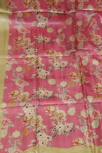 Stunning Pink Pure Tussar Moonga Digital Printed Bhagalpur Dupatta - Luxurion World