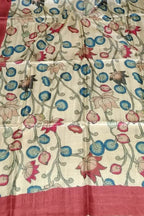 Pastel Tussar Moonga Dupatta: Digital Printed Elegance - Luxurion World