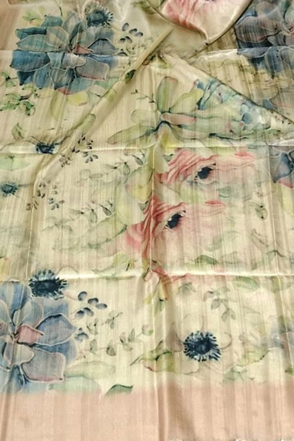 Elegant Pastel Tussar Moonga Dupatta with Digital Print - Luxurion World