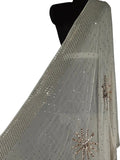 Dyeable Chikankari Hand Embroidered Georgette Dupatta - Luxurion World