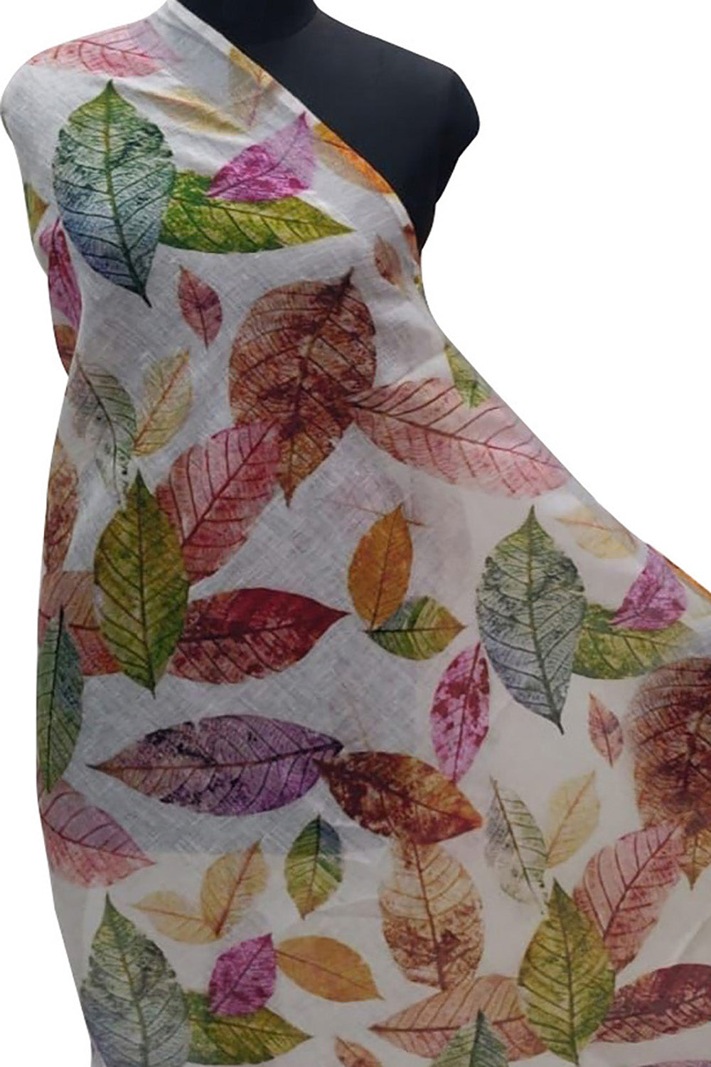 Multicolor Digital Printed Linen Dupatta - Luxurion World