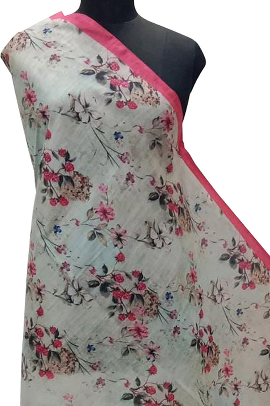 Multicolor Digital Printed Linen Dupatta - Luxurion World