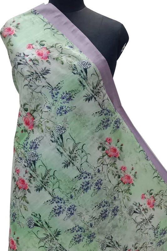 Multicolor Digital Printed Linen Dupatta - Luxurion World