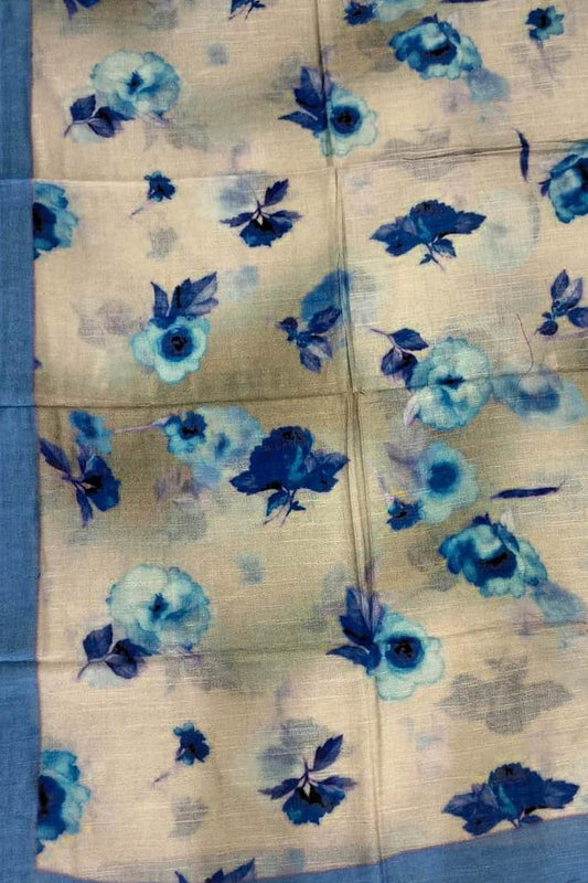 Get Stylish with Pastel Digital Printed Pure Linen Dupattas - Shop Now! - Luxurion World