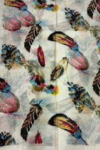 Shop Off White Pure Linen Dupatta Online - Latest Prints | Buy Now - Luxurion World