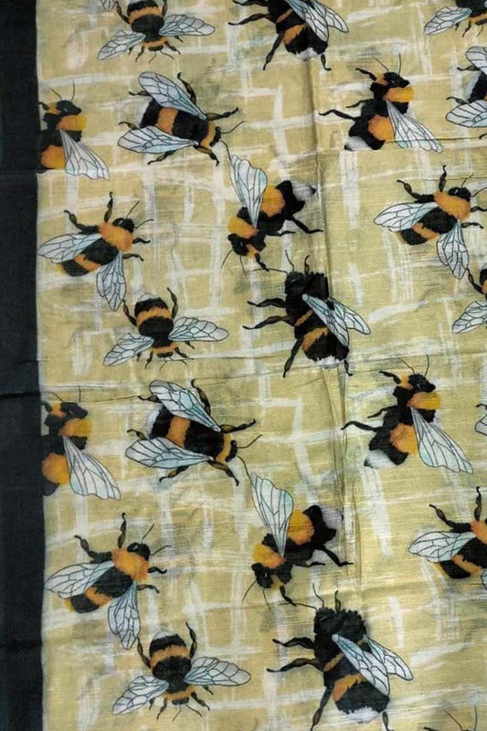 Shop Multicolor Digital Printed Pure Linen Dupatta Online - Best Quality - Luxurion World