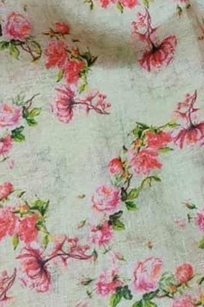 Pastel Linen Dupatta with Digital Print - Luxurion World