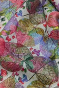 Vibrant Multicolor Linen Dupatta with Digital Print - Luxurion World- Crafted Heirlooms