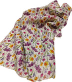 Vibrant Multicolor Linen Dupatta with Digital Print - Luxurion World- Crafted Heirlooms