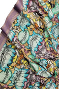 Multicolor Kalamkari Hand Painted Pure Bangalore Silk Dupatta - Luxurion World