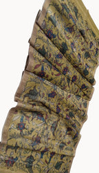 Stunning Yellow Pen Kalamkari Tussar Silk Dupatta: A Must-Have Accessory - Luxurion World