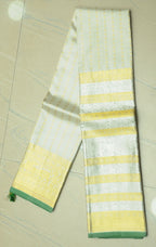 Pastel Handloom Kanjeevaram Pure Silk Dupatta - Luxurion World