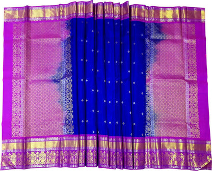 Blue Kanjeevaram Handloom Pure Silk Dupatta
