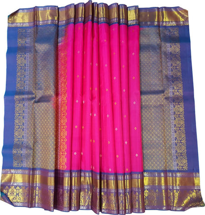 Pink Kanjeevaram Handloom Pure Silk Dupatta