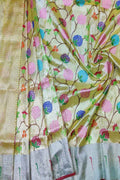 Exquisite Yellow Handloom Kota Doria Real Zari Dupatta: Timeless Elegance - Luxurion World
