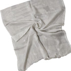 Off White Bhagalpur Handloom Linen Cotton Dupatta - Luxurion World