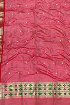 Stunning Red Paithani Silk Dupatta - Pure Elegance for Any Occasion - Luxurion World
