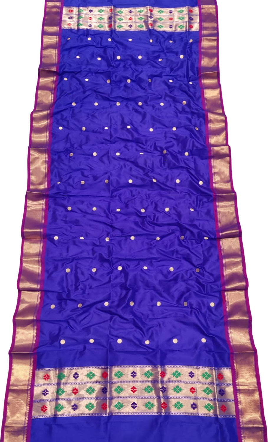 Exquisite Blue Paithani Silk Dupatta: Timeless Elegance, Luxurious Charm - Luxurion World