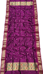 Elegant Purple Paithani Pure Silk Dupatta: A Timeless Accessory - Luxurion World