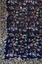 Blue Parsi Georgette Dupatta with Hand Embroidery - Luxurion World
