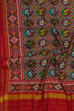 Exquisite Multicolor Semi Patan Patola Handloom Pure Silk Dupatta - Luxurion World