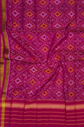 Exquisite Pink Patola Handloom Single Ikat Silk Dupatta: A Timeless Fashion Statement - Luxurion World