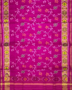 Exquisite Pink Patola Handloom Silk Ikat Dupatta: A Timeless Masterpiece - Luxurion World