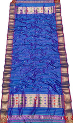 Blue Paithani Pure Silk Dupatta - Luxurion World