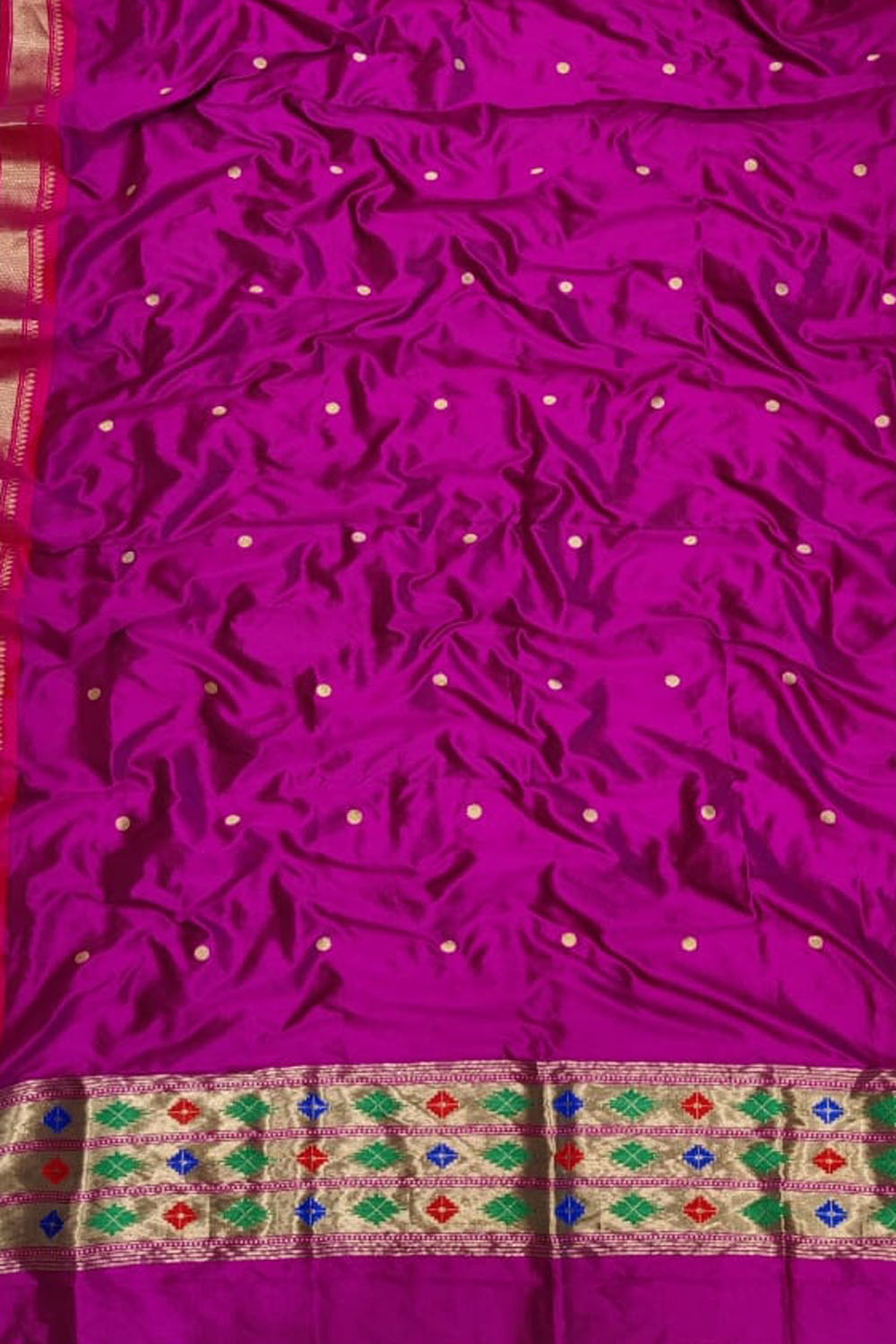 Pink Paithani Pure Silk Dupatta - Luxurion World