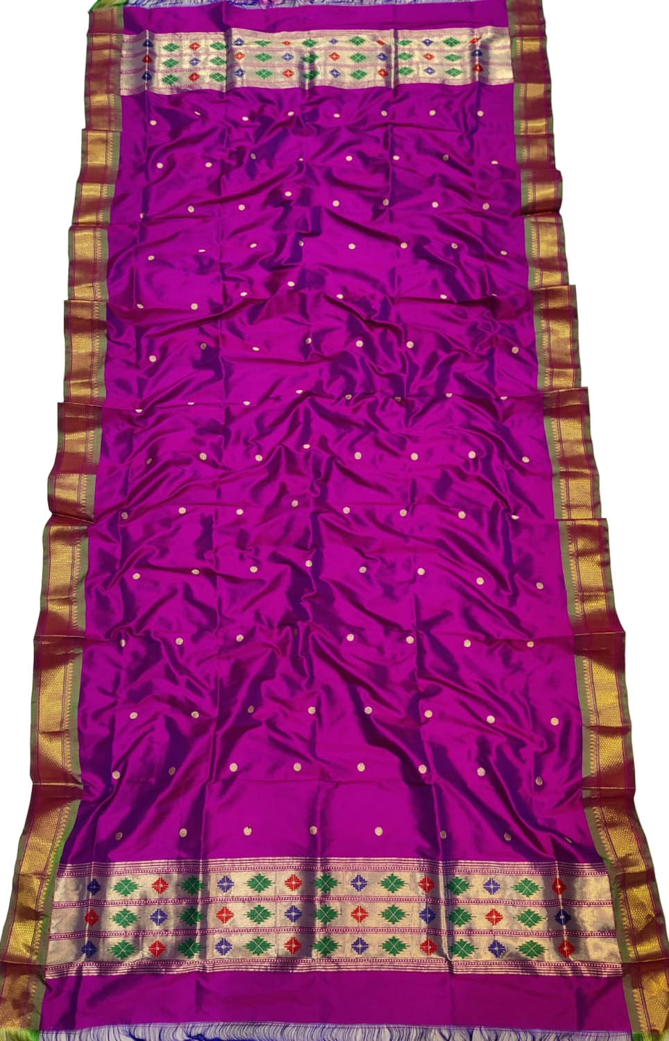 Pink Paithani Pure Silk Dupatta - Luxurion World